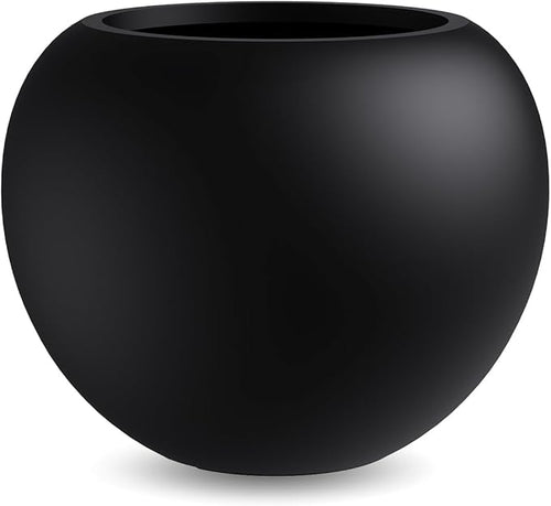 13.5 H x 17" Dia Round Fiberstone Planter by Unknown