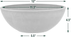 PSW Pot Collection M30TC 8-inch Plastic/Stone/Wood Composite Low Bowl Planter – - Image 4