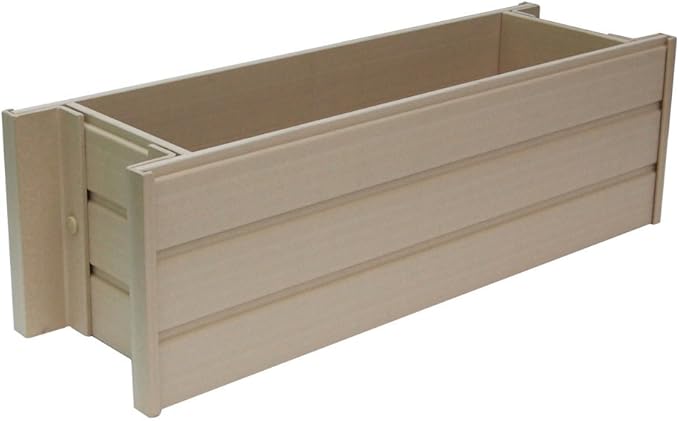 New Age Garden EPWB103-R30 ecoFLEX Rectangular Flower or Herb Window Box by NewAgePet