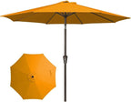 JEAREY 9FT Outdoor Patio Umbrella Outdoor Table Umbrellas by JEAREYOutdoorsCollection