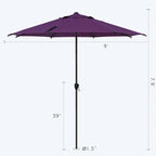 Abba Patio 9FT Lyon Outdoor Patio Umbrella Outdoor Table Umbrella - Image 3