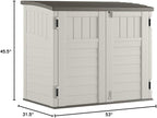 Suncast 4 Pack 34 Cu Ft Capacity Horizontal Outdoor Storage Shed - Image 7