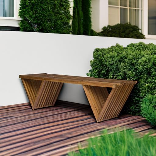 Christopher Knight Home Esme Outdoor Acacia Wood Bench, Teak Finish - Image 5