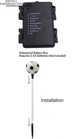 Battery Powered Garden Sports Ball Theme Party Stake Lights Soccer Football LED - Image 4