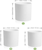 6/5/4 inch Flower Pots, Plastic Planters - Image 2