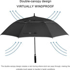 G4Free 47/54/62/68/72 Inch Automatic Open Golf Umbrella Oversize Extra Large - Image 4