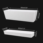 GREANER Window Boxes, 3 Pack 12x3.8 Inch Mixed Color Rectangle Herb Planters - Image 3