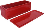 Vencer 14 Inch Rectangular Modern Minimalist Ceramic Succulent Planter Pot - Image 2