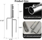 Portable Beach Umbrella Sand Anchor, Stainless Steel Lawn Umbrella Base Holder - Image 2