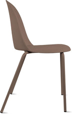 2xhome Set of 2 Modern Stackable Armless Dining Chairs | Plastic Shell Seat - Image 5