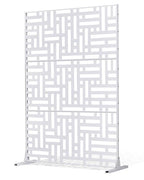 VEVOR Metal Privacy Screen, Freestanding Outdoor Divider by VEVOR