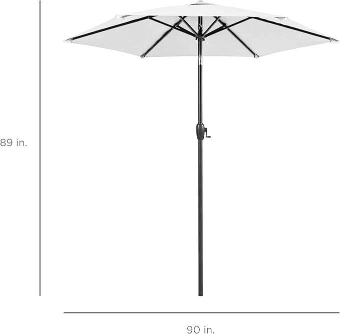 Best Choice Products 7.5ft Heavy-Duty Round Outdoor Market Table Patio Umbrella - Image 7
