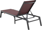 VEVOR 2 Pcs Chaise Lounge Chairs Outdoor, Aluminum Patio Lounge Chair - Image 10