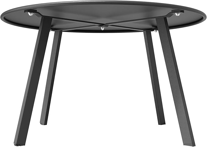Grand Patio Round Steel Patio Coffee Table, Weather Resistant Outdoor Large - Image 6