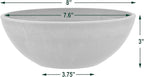 PSW Pot Collection M20DCB 8-inch Plastic/Stone/Wood Composite Low Bowl Planter - Image 4