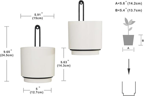 2 Pcs Wall Mounted Hanging Planter Vase - Image 2