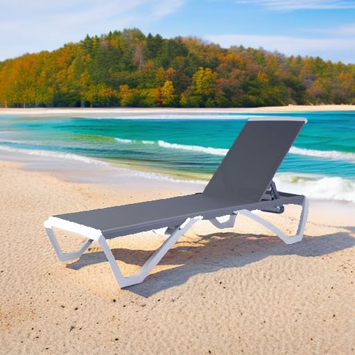 Kozyard Outdoor Chaise Lounge Chair, Full Flat Adjustable Patio Lounger - Image 5