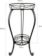 28.4 inches Tall Metal Plant Stand 11.8 Dia - Image 4