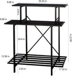 Zhongma 3 Tier Sturdy Plant Stand Space-Saving Heavy Duty Plant Holder - Image 4