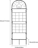 hogardeck 1PC 45x14 Inch Heavy Duty Metal Trellis - Image 3