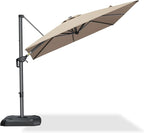 PURPLE LEAF 8 Feet Patio Umbrella Outdoor Cantilever Square Umbrella Aluminum - Image 2