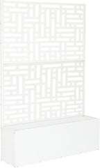 Oakland Living 6 ft. X 4 ft. White Freestanding Metal Privacy Screen Room by Oakland+Living