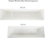 The HC Companies 24" Eclipse PlasticWindow Box 7.76"x24"x6.57" in White Color - Image 5