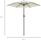 Best Choice Products 7.5ft Heavy-Duty Round Outdoor Market Table Patio Umbrella - Image 7