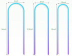 3 Pack U-Shaped Colorful Acrylic Plant Trellis - Image 6
