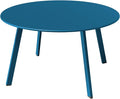 Grand patio 28-inch Round Steel Coffee Table, Outdoor Patio Side Table by GrandPatio