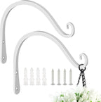 FEED GARDEN Iron Wall Hooks Decorative Metal Curved Plant Hanger Hooks by FEEDGARDEN