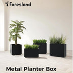 Tall & Long Metal Divider Planter 30W x 11D x 24H, Easy 5-Min Assembly - Image 8