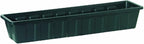 Root & Vessel Poly-Pro Plastic Flower Box Planter, Hunter Green by Novelty