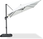 PURPLE LEAF 8 Feet Patio Umbrella Outdoor Cantilever Square Umbrella Aluminum - Image 3