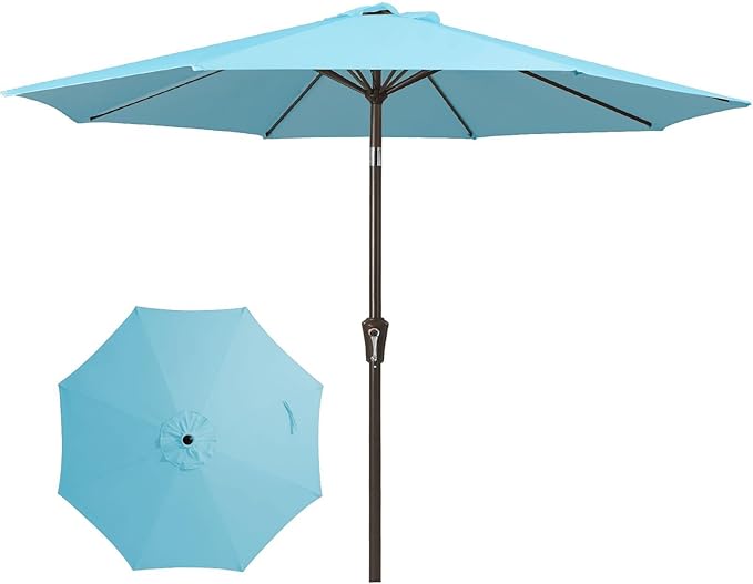 JEAREY 9FT Patio Umbrellas Outdoor Table Umbrella by JEAREYOutdoorsCollection
