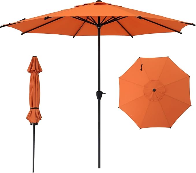 Abba Patio 9FT Lyon Outdoor Patio Umbrella Outdoor Table Umbrella by AbbaPatio