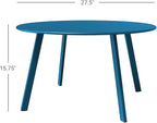 Grand patio 28-inch Round Steel Coffee Table, Outdoor Patio Side Table - Image 3
