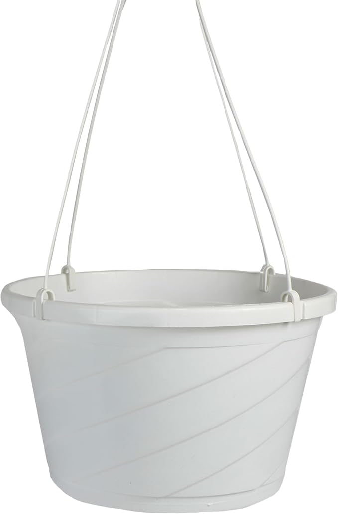 The HC Companies Euro Hanging Basket Planter Decorative 12-Inch Large Plastic by TheHCCompanies
