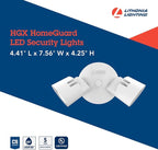 Lithonia Lighting HomeGuard 2-Light LED Outdoor Flood Lights, Wall or Ceiling - Image 4