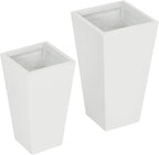 Outsunny 2-Pack Outdoor Planter Set, Flower Pots - Image 9