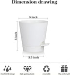 5 Pack 5 inch Self-Watering Pots, African Violets Planter - Image 2