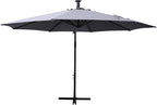 Flash Furniture Sedona Round Solar Cantilever Umbrella, Commercial Grade - Image 6