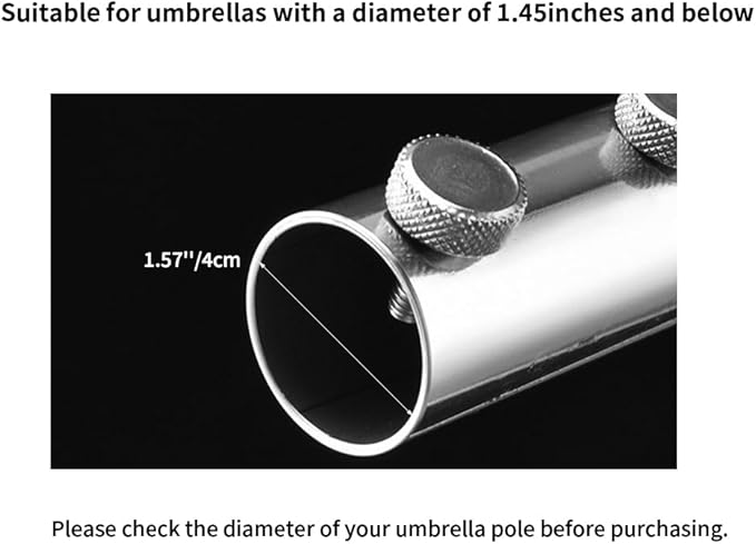 Portable Beach Umbrella Sand Anchor, Stainless Steel Lawn Umbrella Base Holder - Image 8