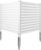 VEVOR 48" W x 48" H Vinyl Fence Panels, Air Conditioner Fence, Outdoor Privacy - Image 11