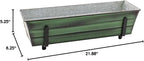 Achla Designs Galvanized Window Flower Box Planter-Green-Small - Image 11