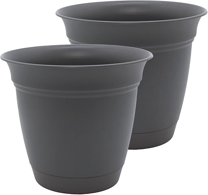 The HC Companies 12 Inch Eclipse Round Planter Pots by TheHCCompanies
