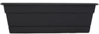 Bloem Dura Cotta 18" Black Resin Rectangle Window Box Planter - Image 4