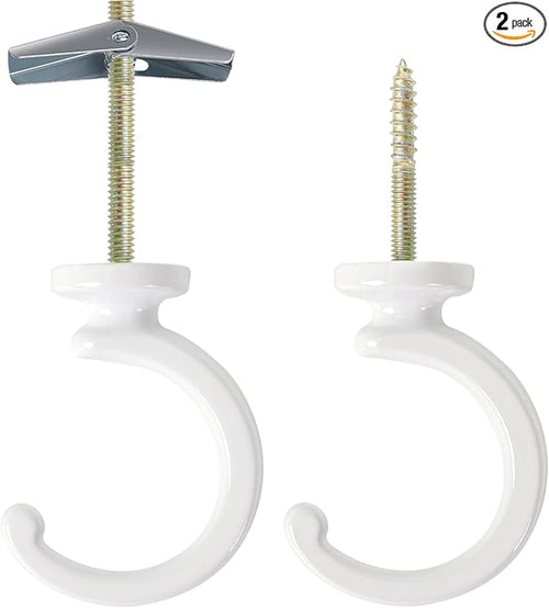 2PCS Ceiling Hooks for Hanging Plants, Heavy Duty Plant Swag Hooks, Hanging by Aidoclip