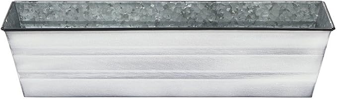 Achla Designs Galvanized Window Flower Box Planter-Cape Cod White-Small by ACHLADesignsHomeGarden