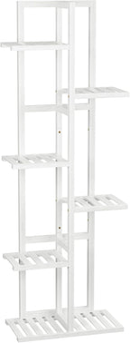 6 Tier Bamboo Plant Stand Indoor, Wood Tall Flower Holder Corner Tiered Plant - Image 7